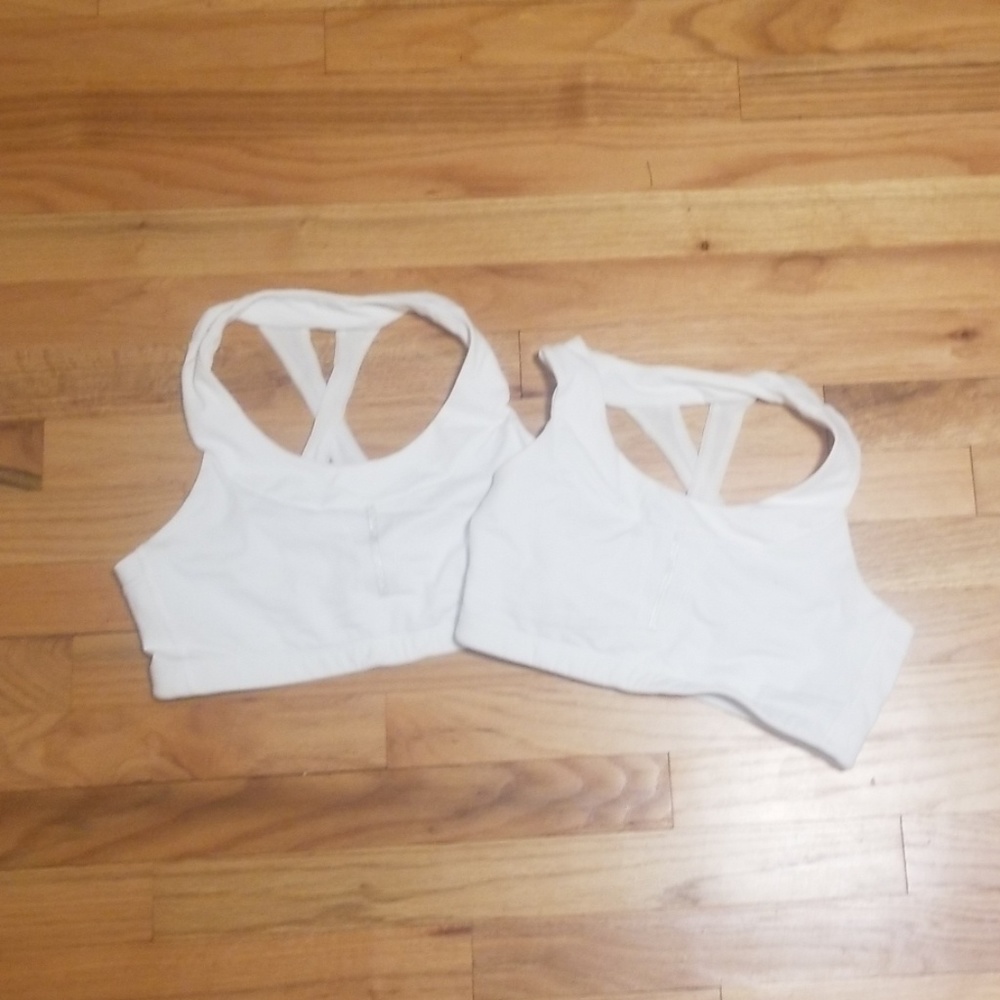 Athleta white sports bras